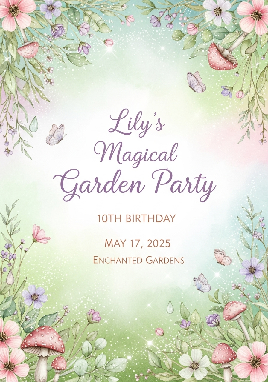 Lily's Magical Fairy Garden Party