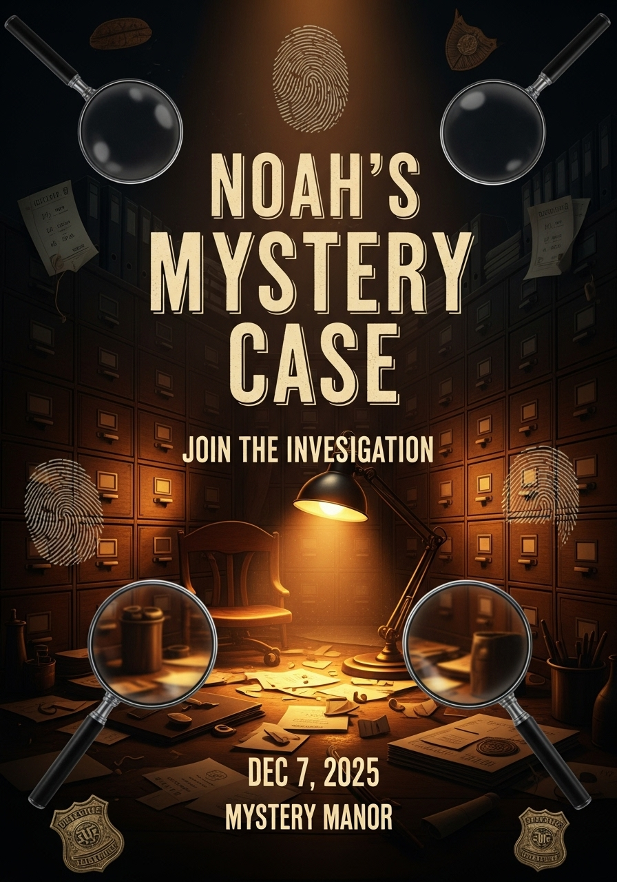 Noah's Detective Mystery Party