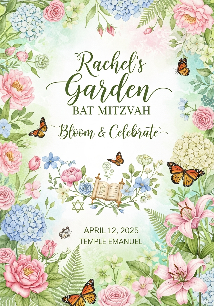 Rachel's Garden Party Bat Mitzvah
