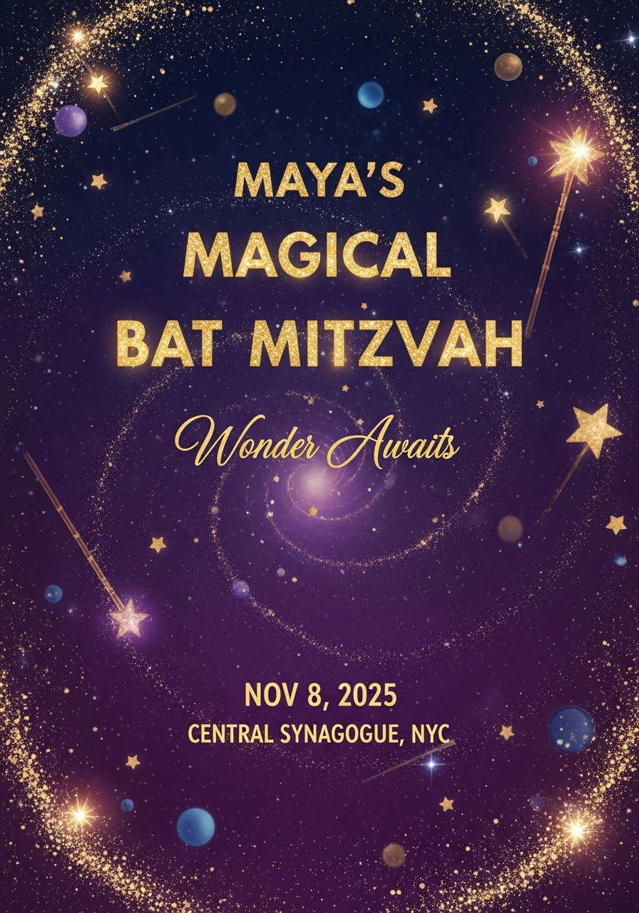 Maya's Magical Bat Mitzvah Celebration