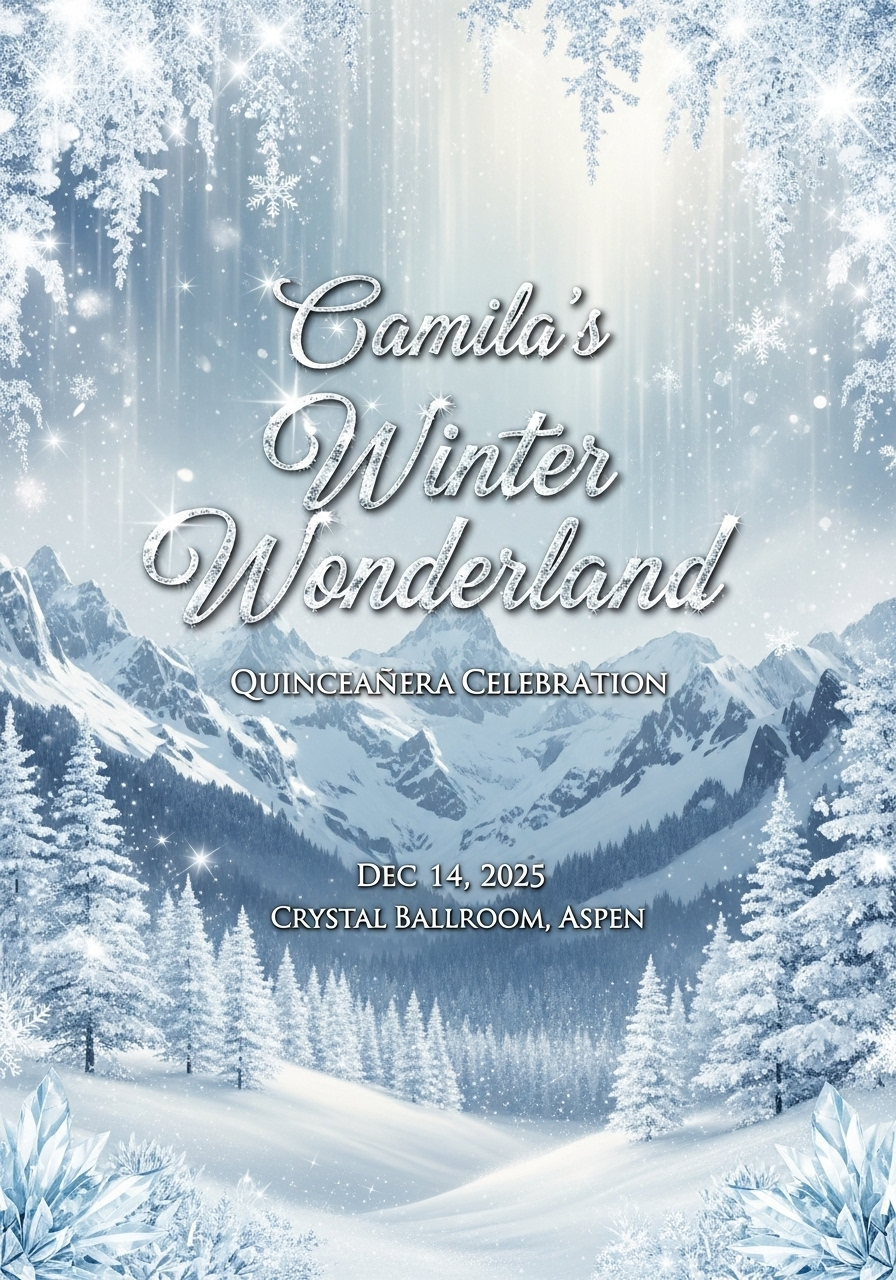 Camila's Winter Wonderland Quinceañera
