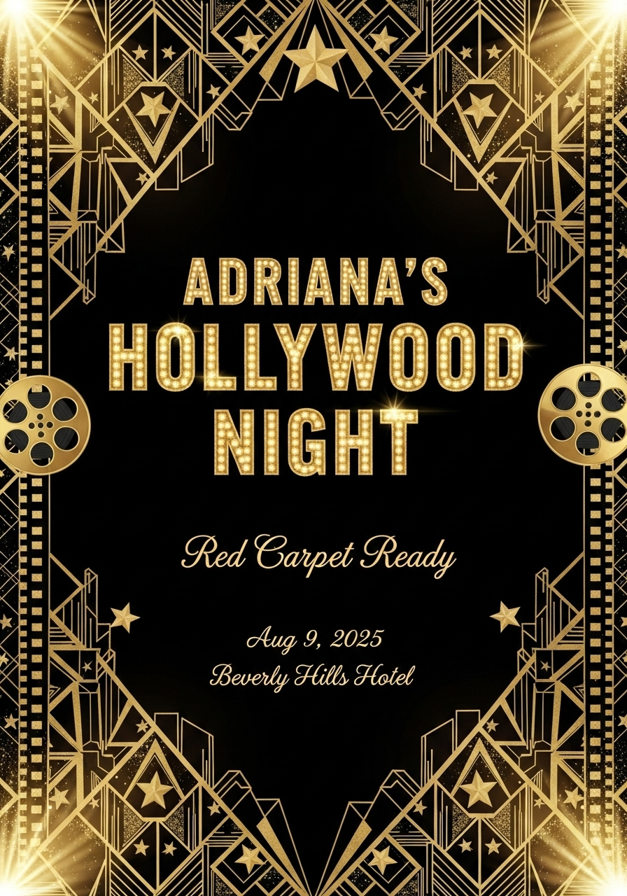 Adriana's Hollywood Glamour Quinceañera