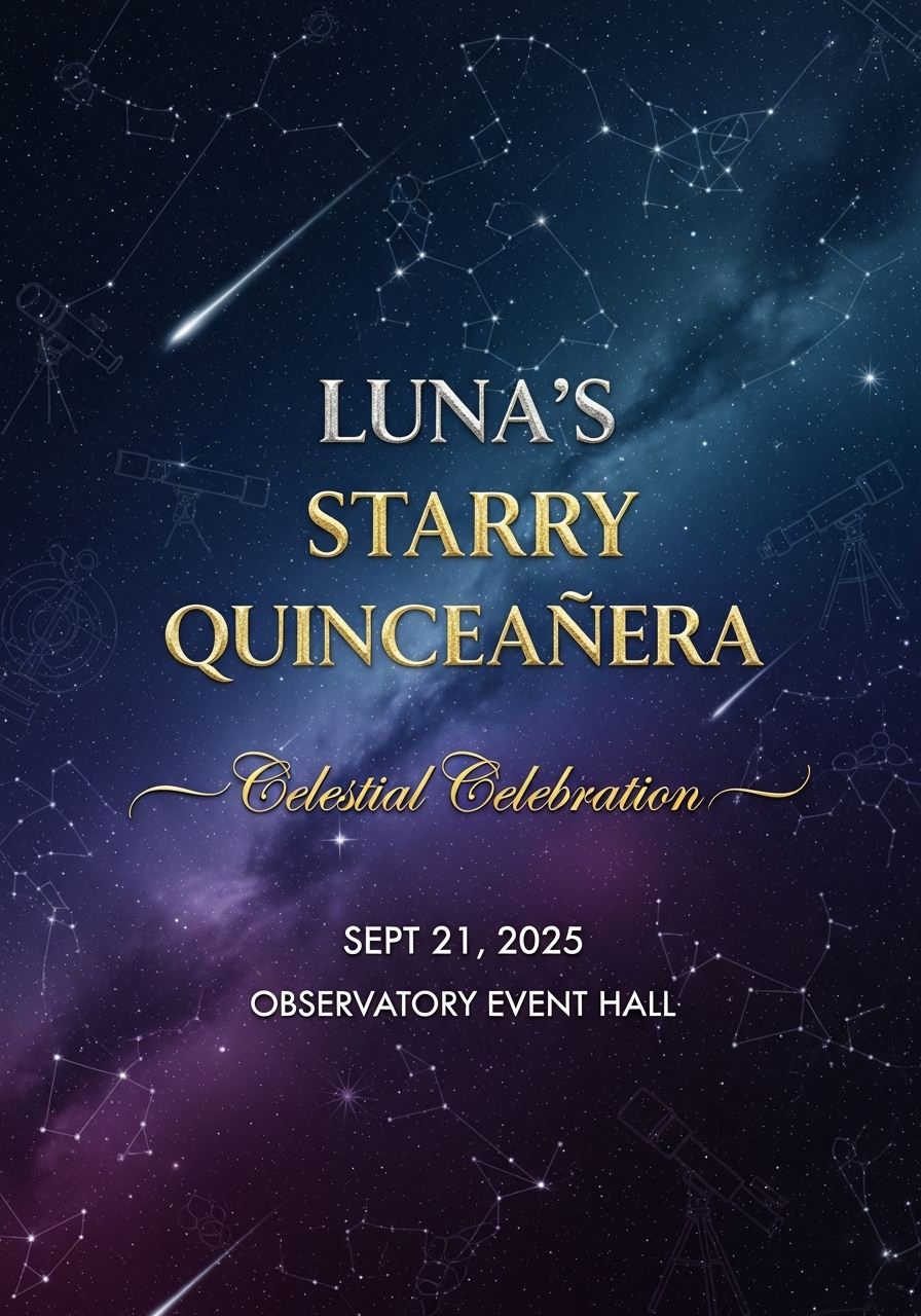 Luna's Starry Night Quinceañera