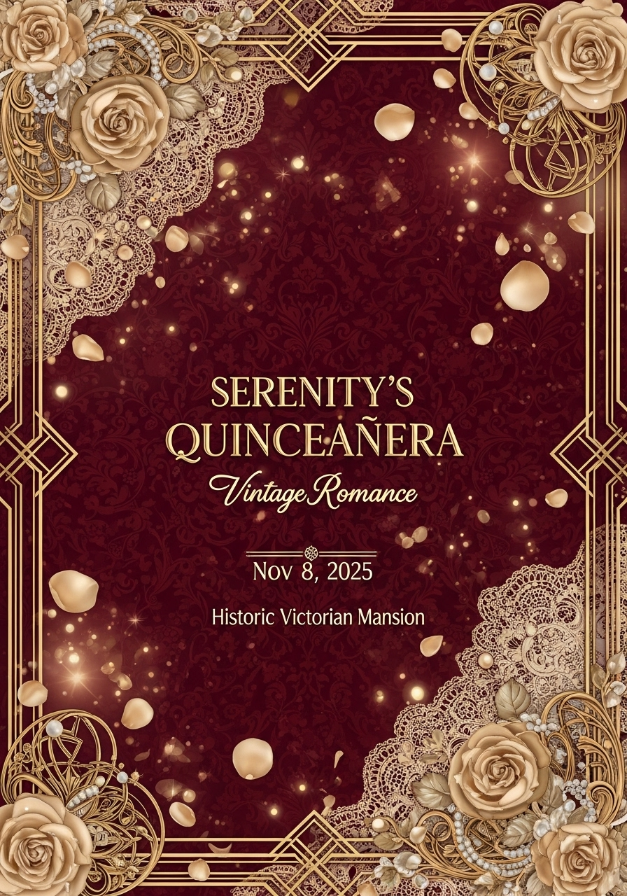 Serenity's Vintage Romance Quinceañera