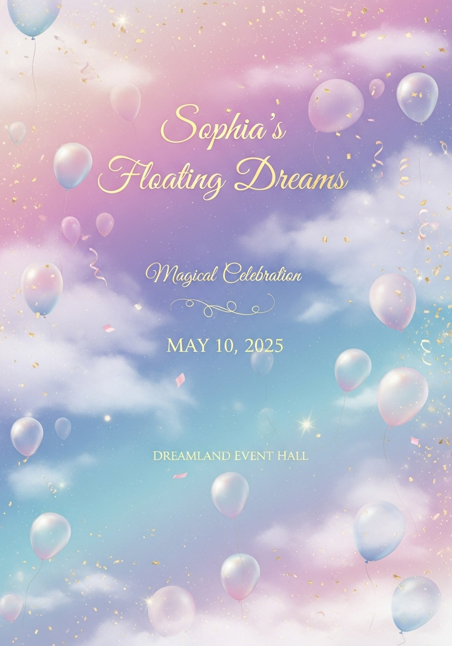 Sophia's Floating Dreams Birthday Party