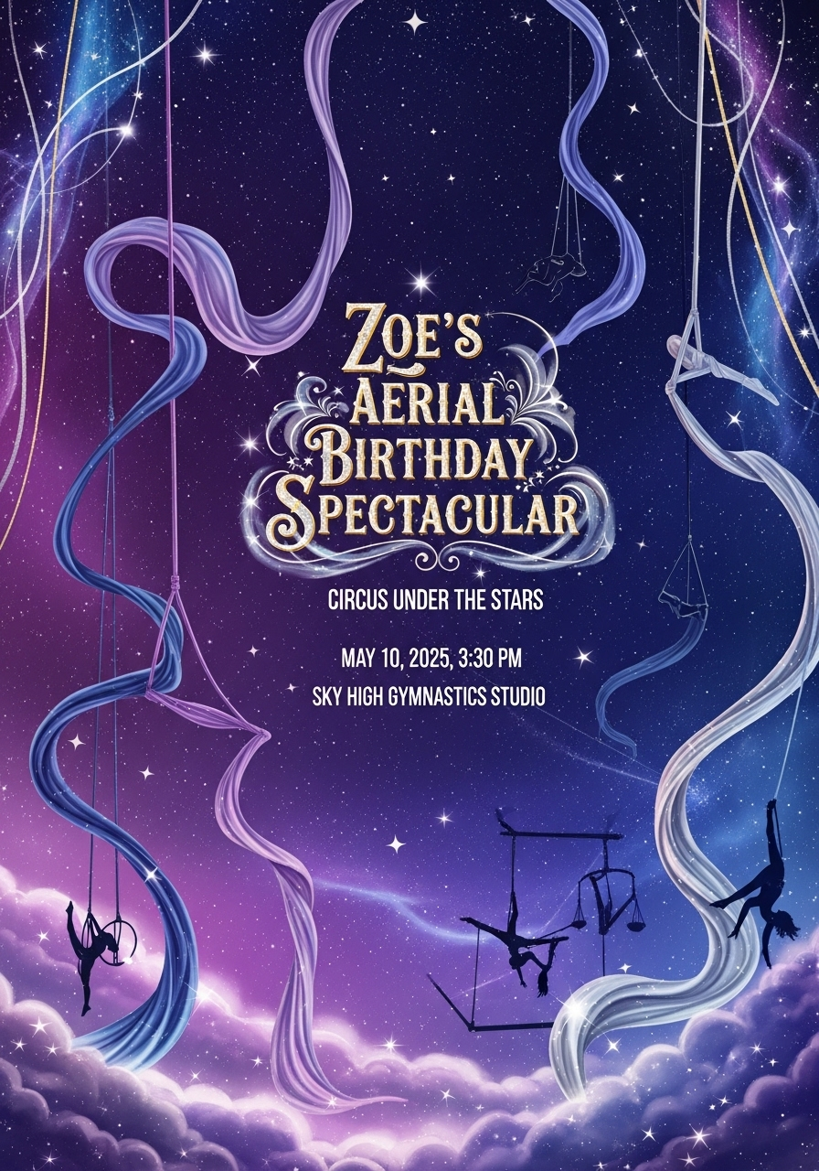 Zoe's Aerial Arts Birthday Spectacular