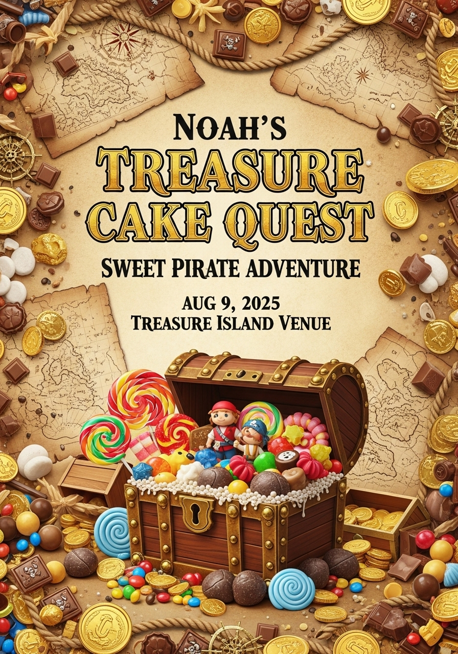 Noah's Pirate Treasure Cake Quest