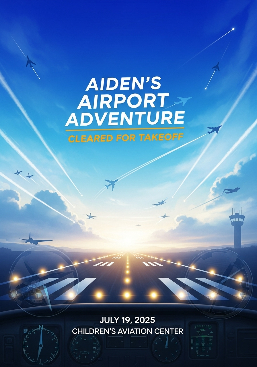 Aiden's Airport Adventure Birthday Party