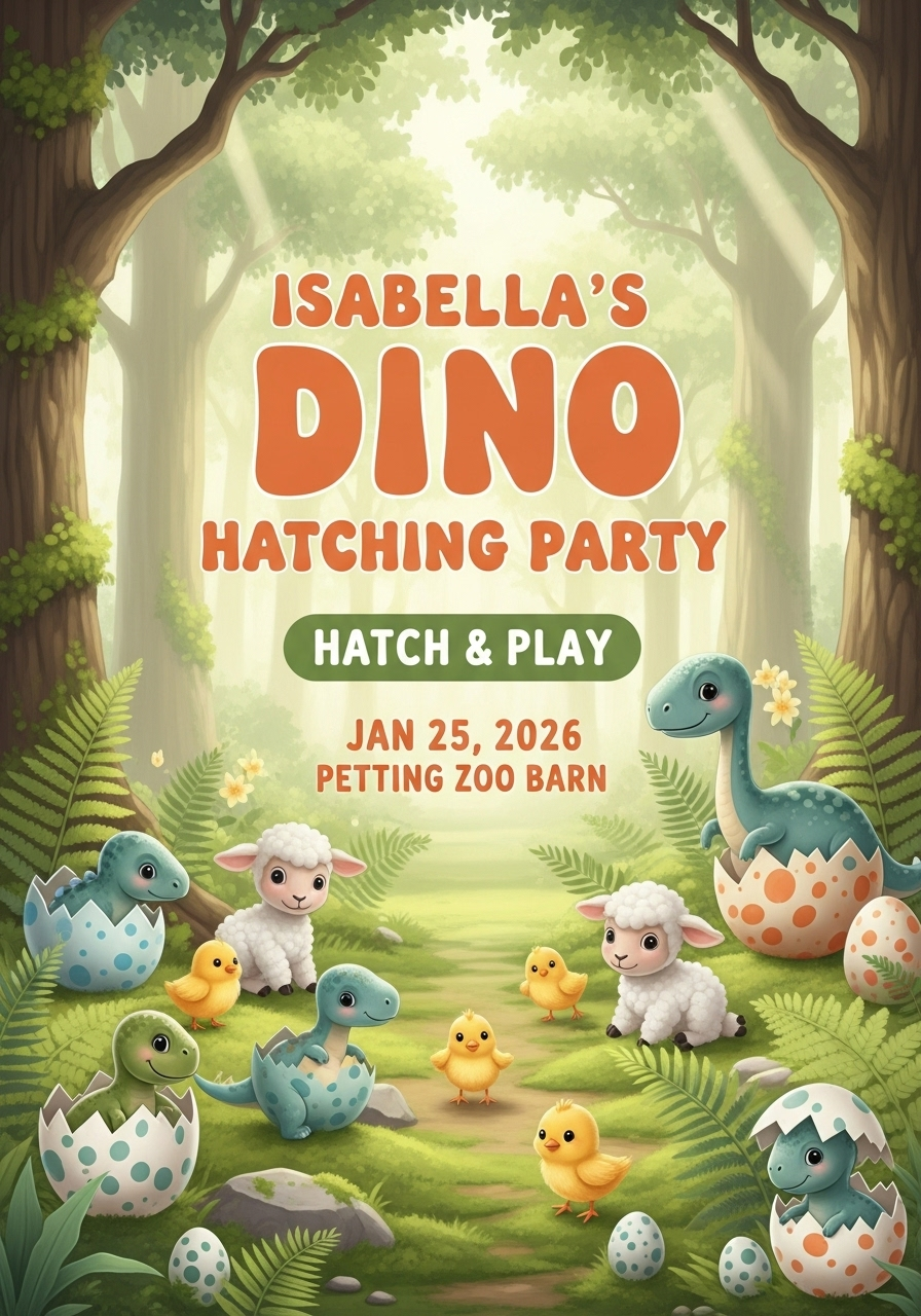 Isabella's Baby Dinosaur Nursery Party