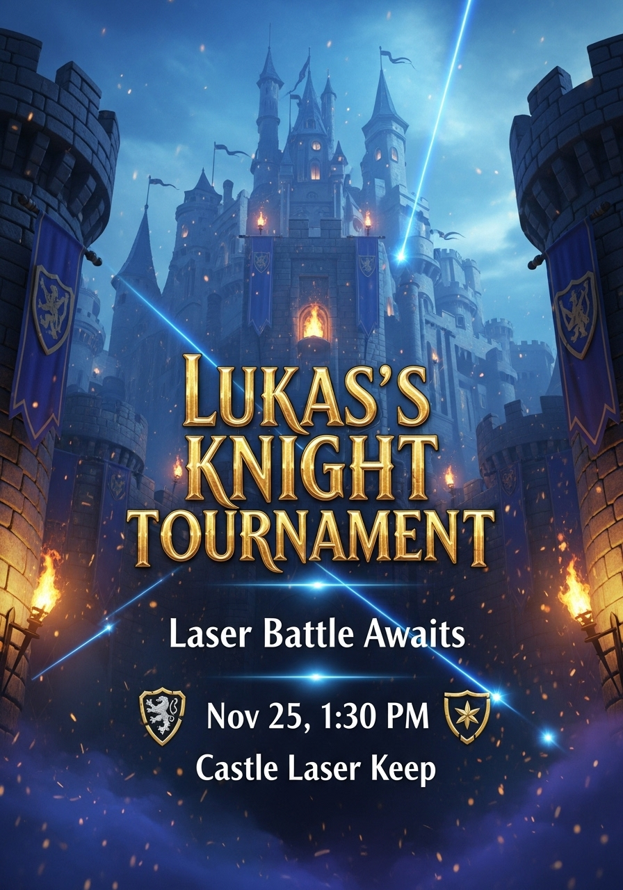 Lucas's Medieval Knight Laser Tournament