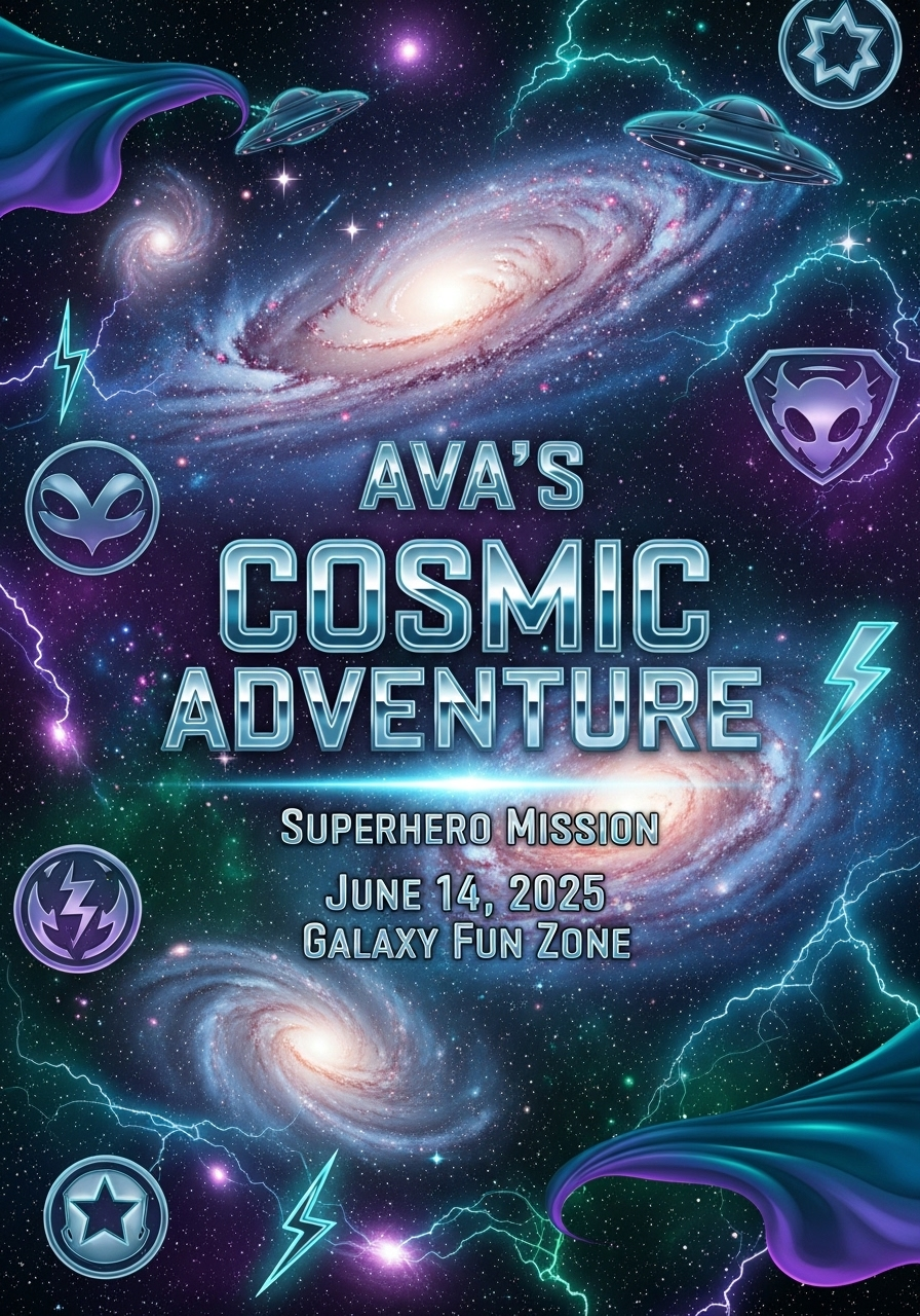 Super Ava's Cosmic Birthday Adventure