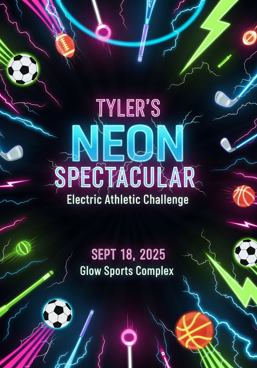 Tyler's Neon Sports Spectacular