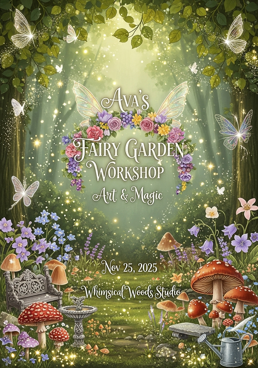 Ava's Fairy Garden Art Workshop