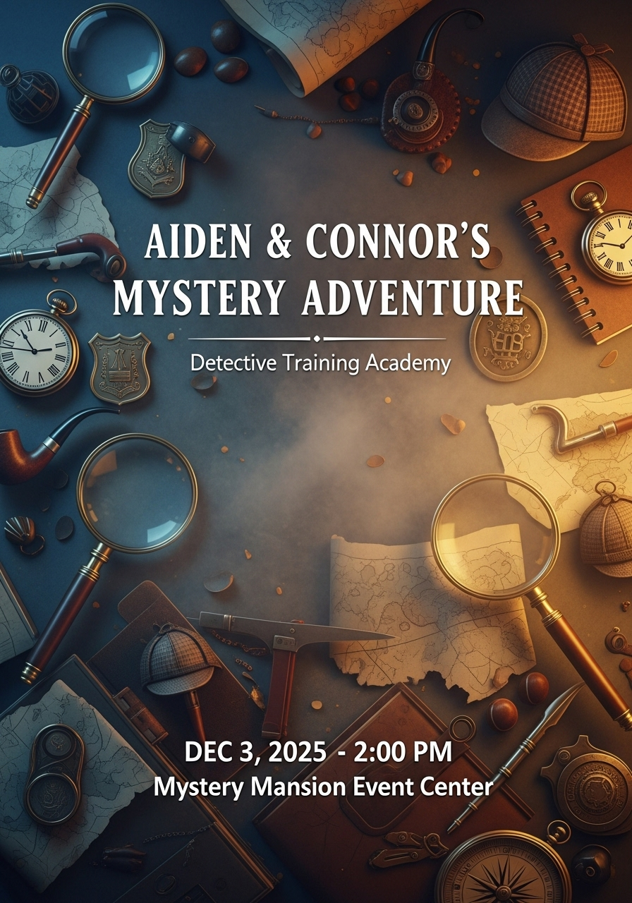 Adventure & Mystery Detective Party