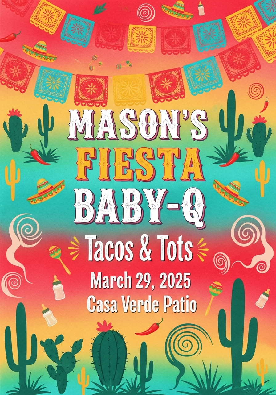 Mason's Fiesta Baby-Q Celebration
