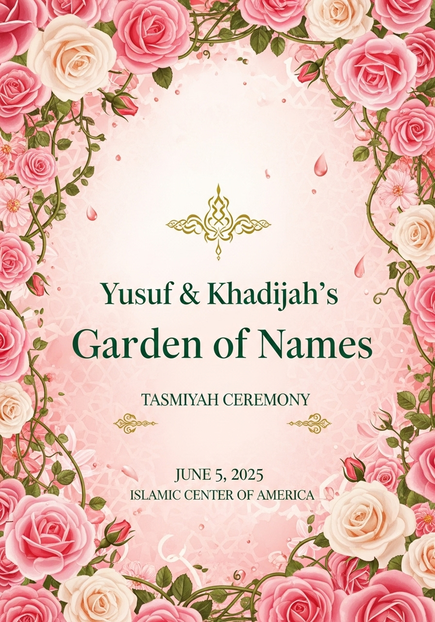Garden of Names: Our Baby's Tasmiyah