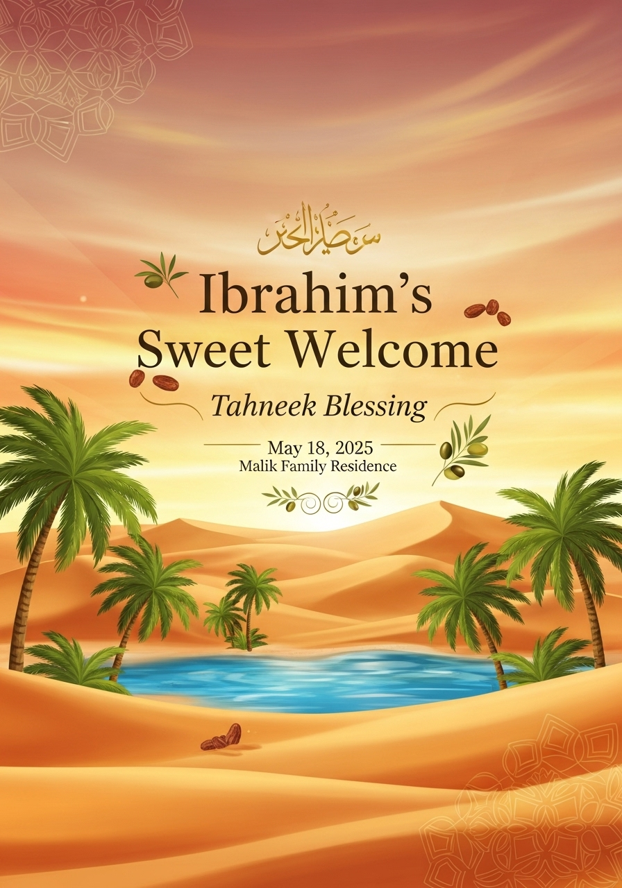 Sweet Welcome: Ibrahim's Tahneek Ritual