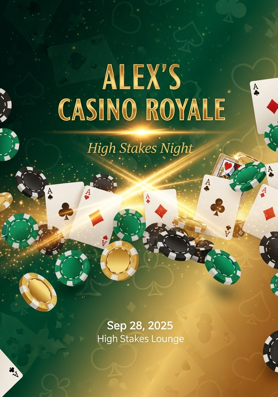 Card Game Tournament & Poker Night