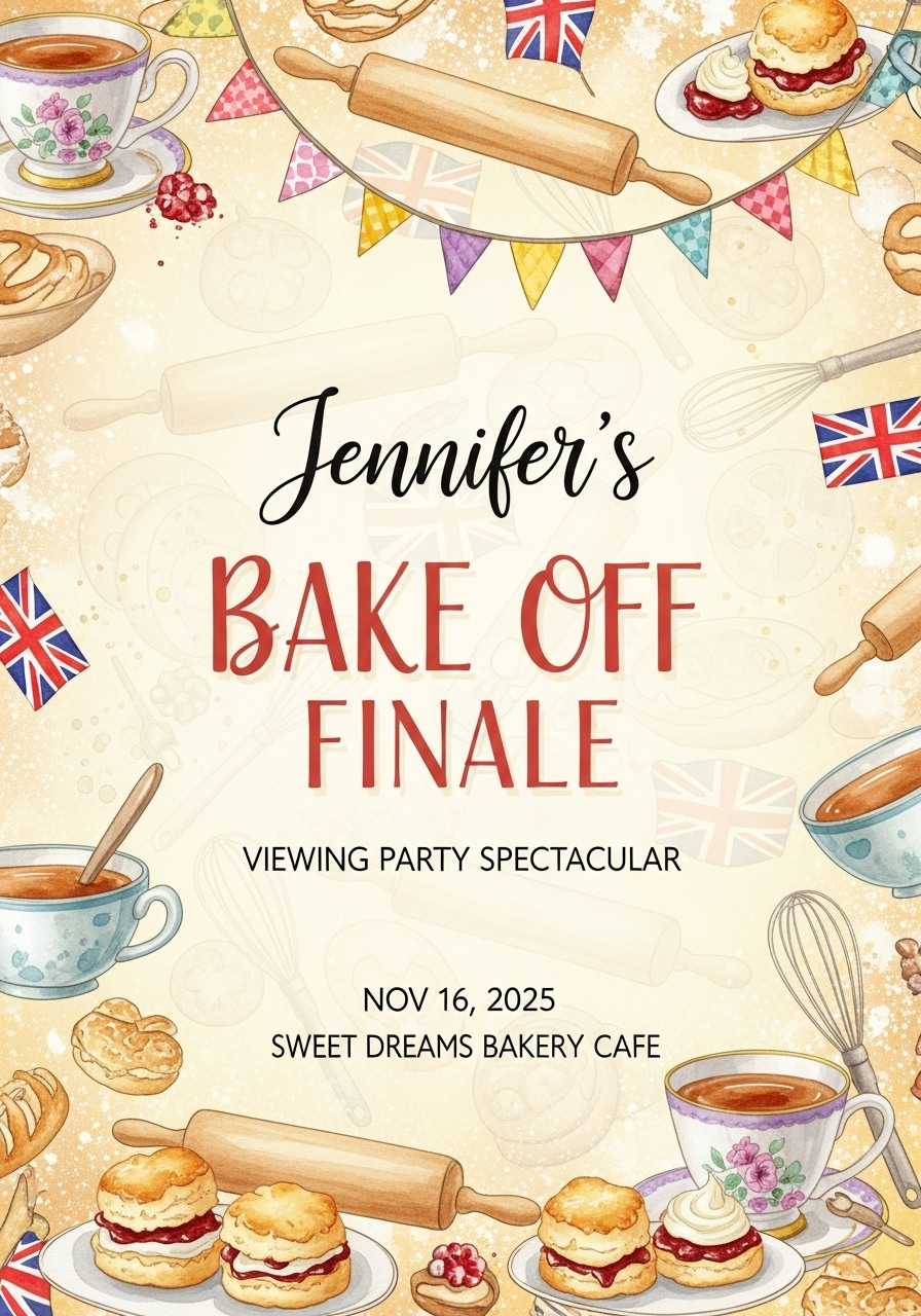 Great British Bake Off Finale Viewing