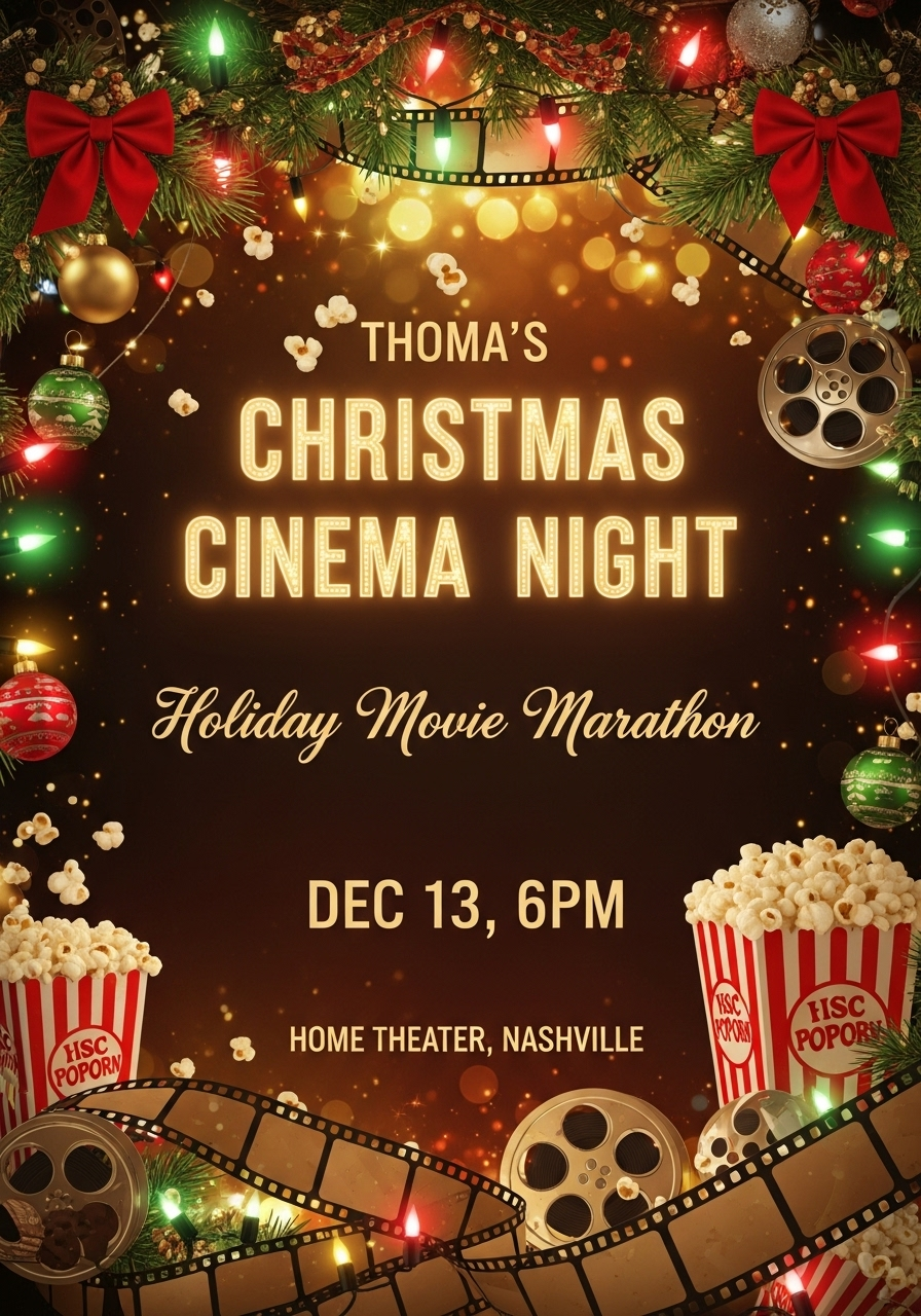 Christmas Movie Marathon Night
