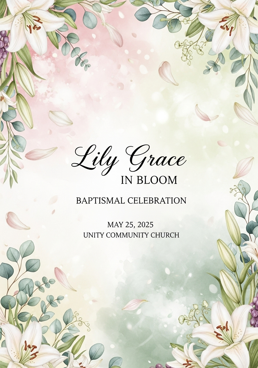 Baptismal Garden Party for Lily