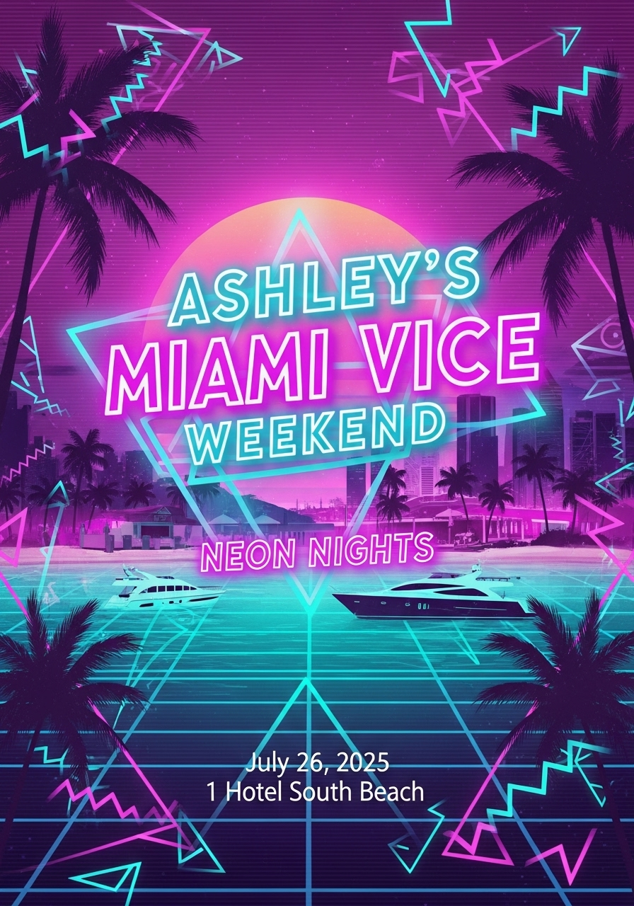 Ashley's Miami Vice Weekend