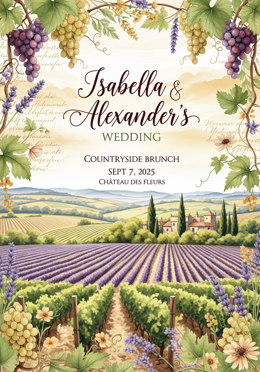 French Countryside Brunch Wedding