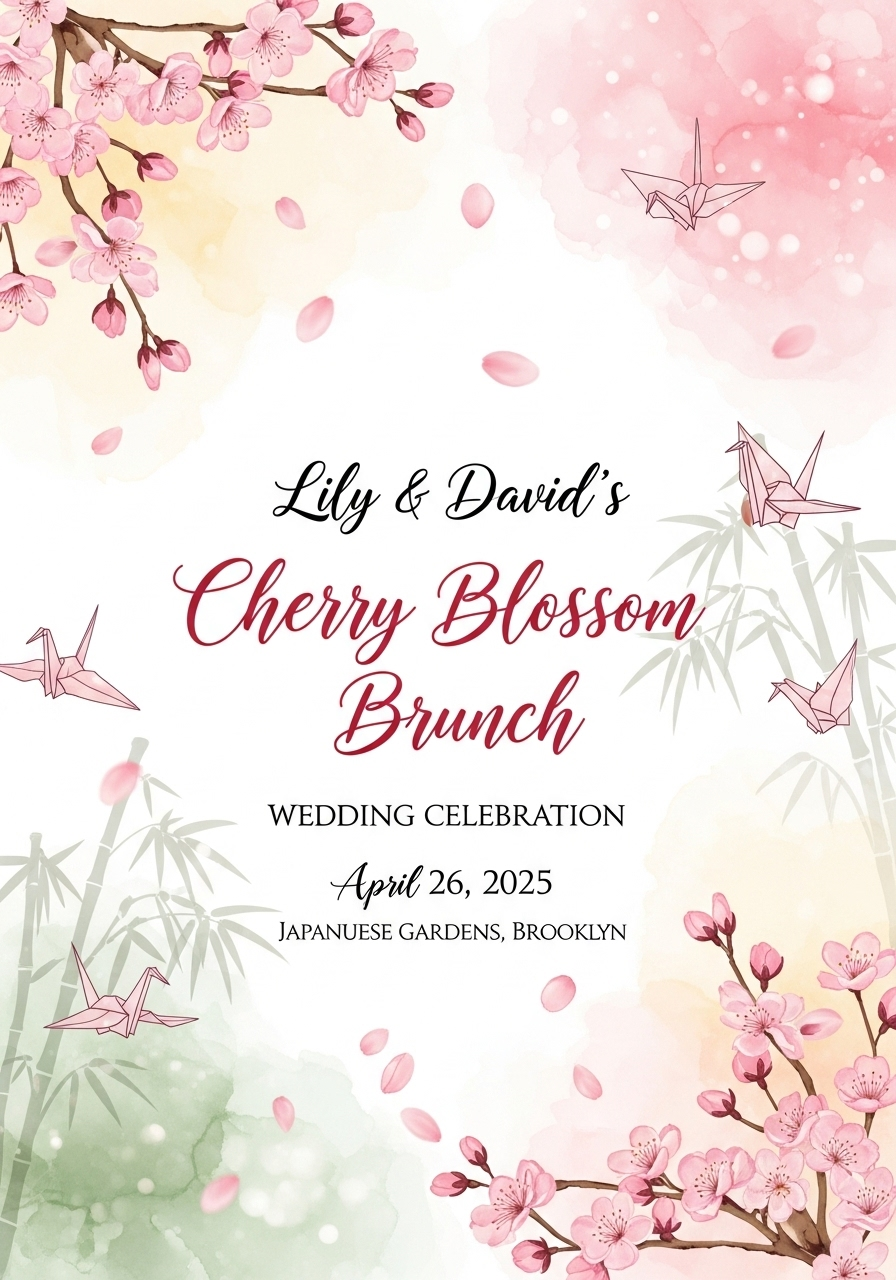 Cherry Blossom Wedding Brunch