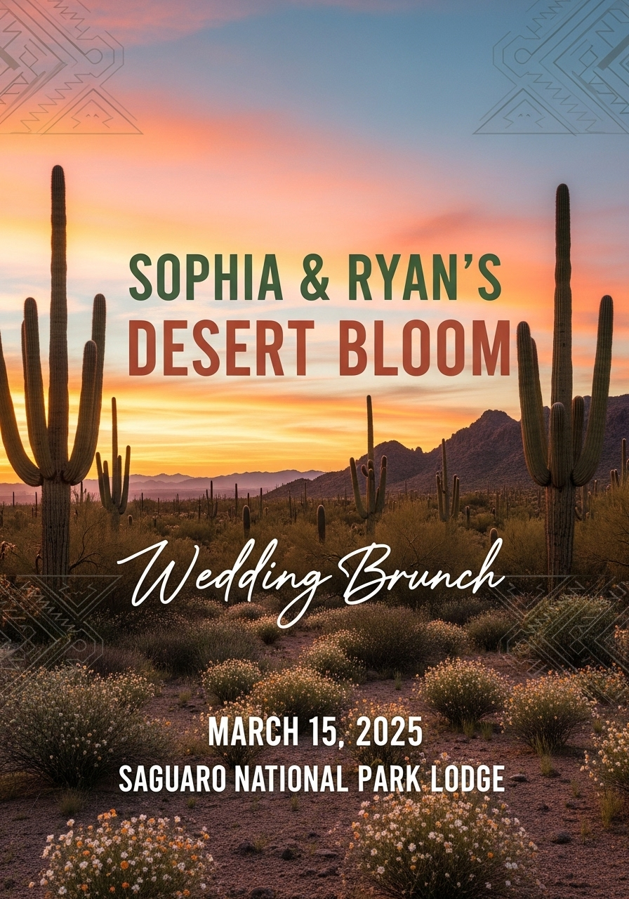 Desert Bloom Wedding Brunch