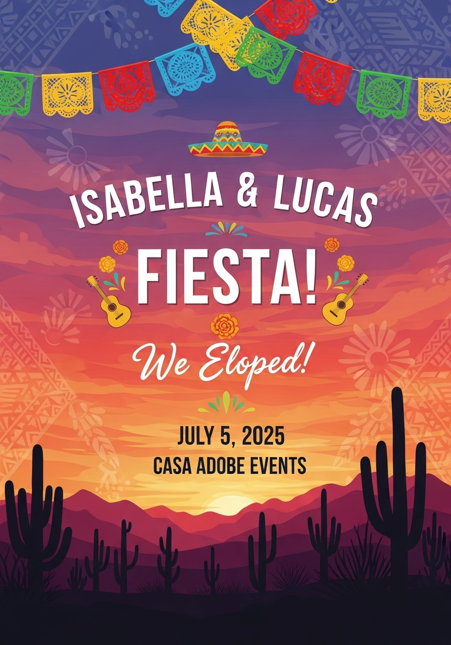 ¡Estamos Casados! Post-Elopement Fiesta