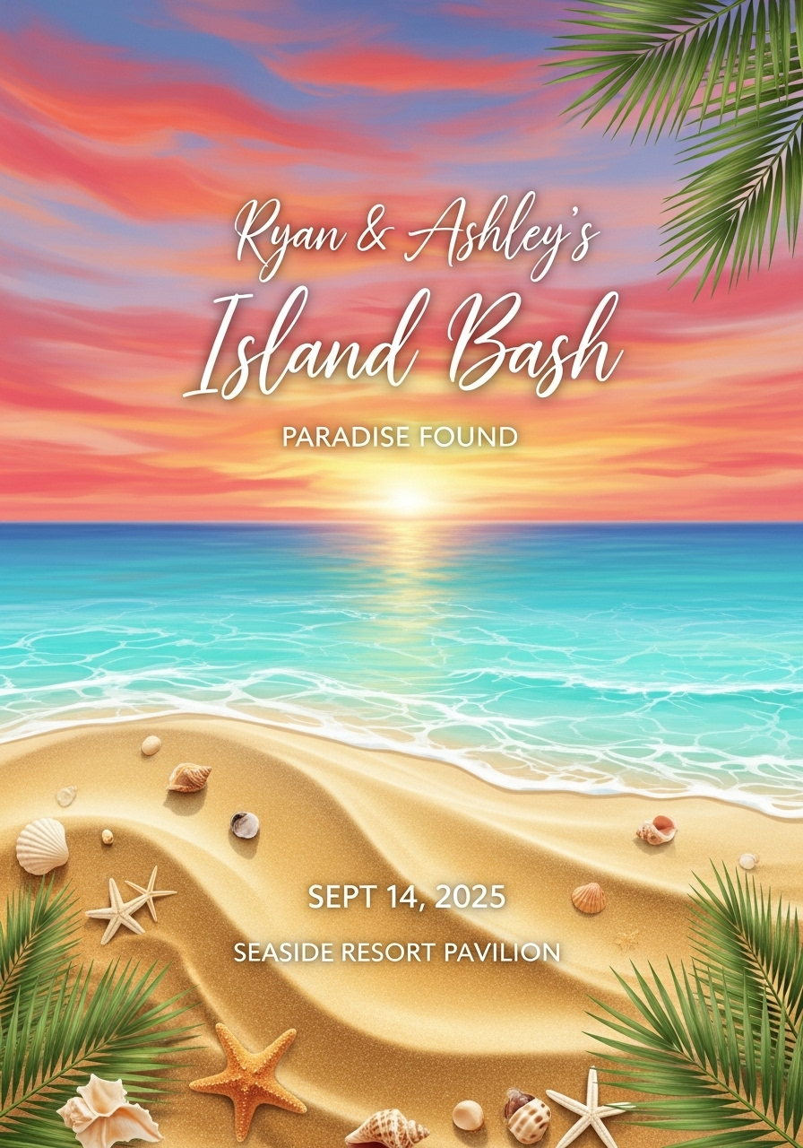 Beach Elopement Bash - Island Style Celebration