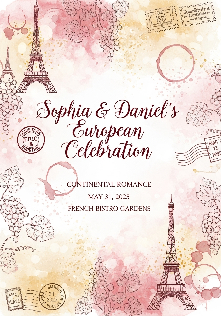 European Elopement Celebration - Continental Style