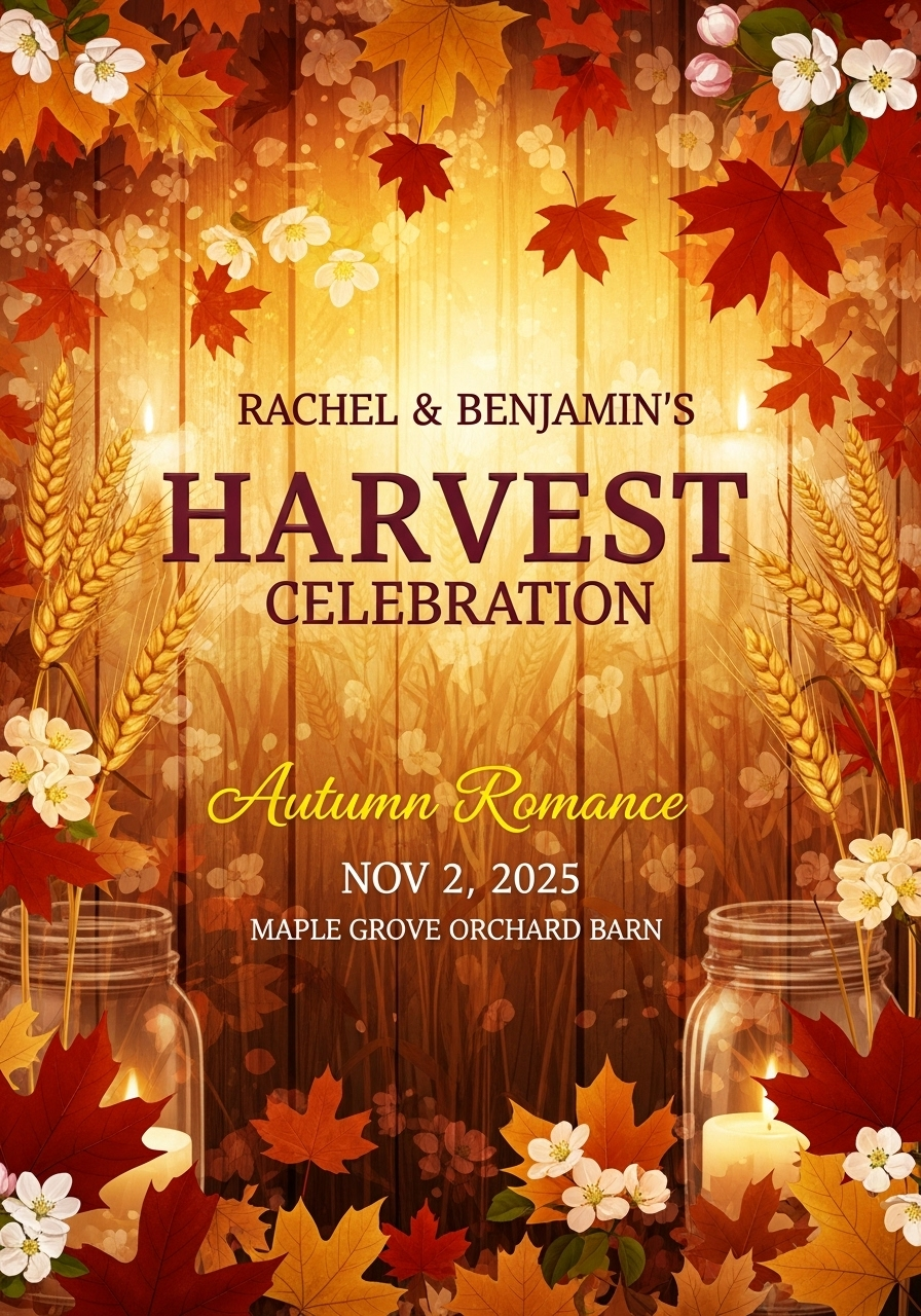 Autumn Elopement Harvest Celebration