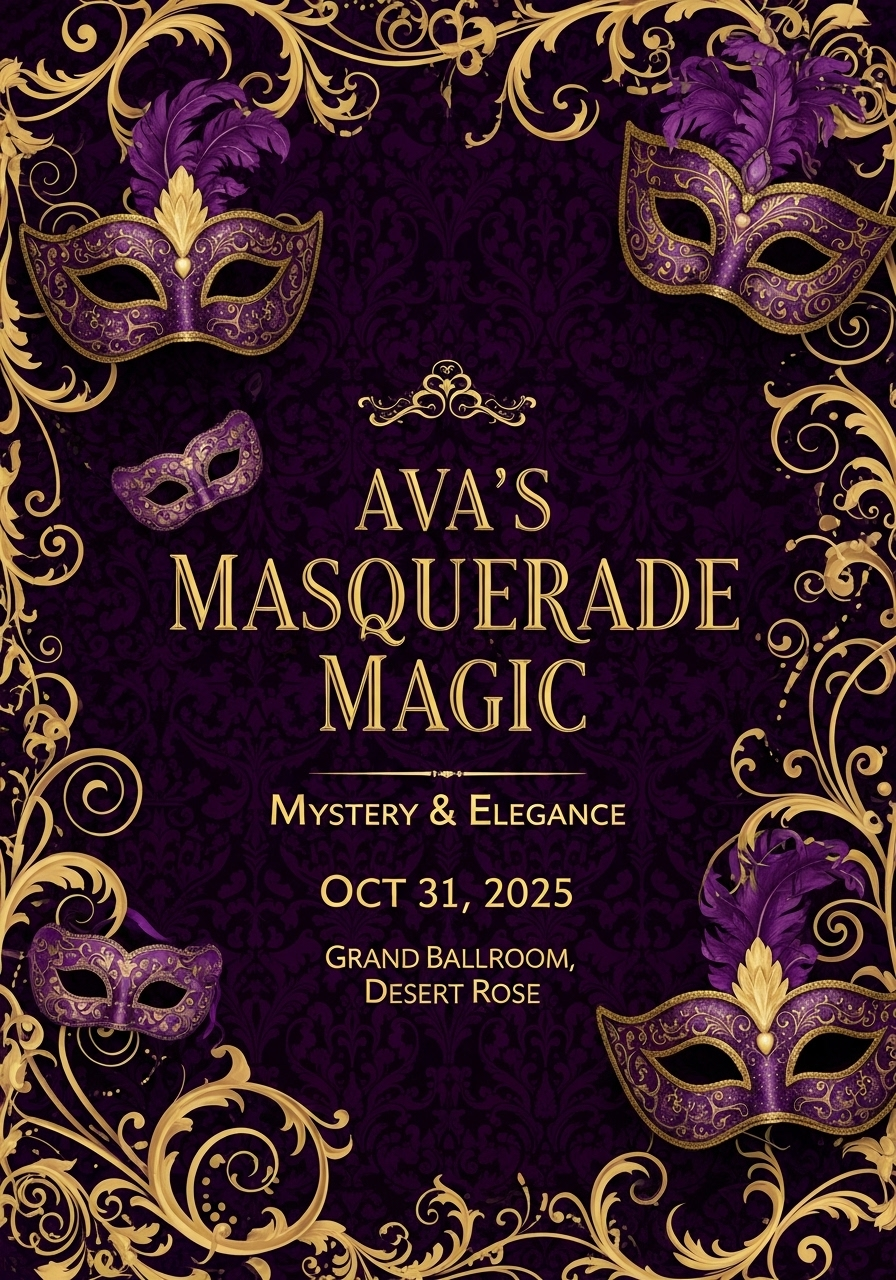 Ava's 18th: Masquerade Magic