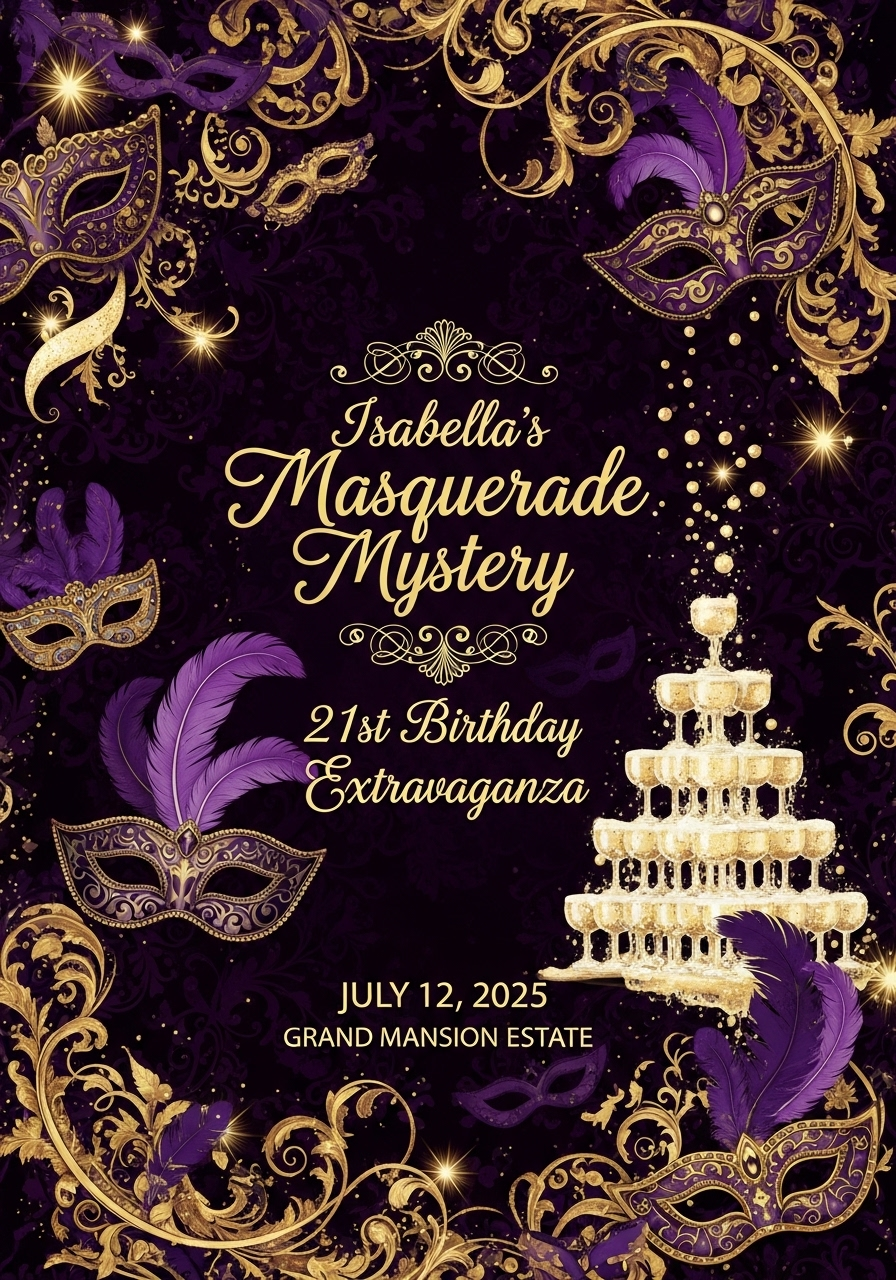 Isabella's Masquerade Mystery - 21st Birthday Extravaganza
