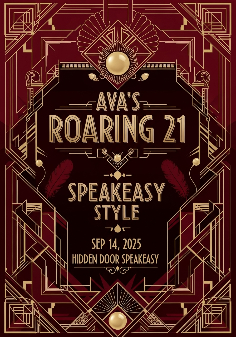 Ava's Roaring 21 - Speakeasy Style