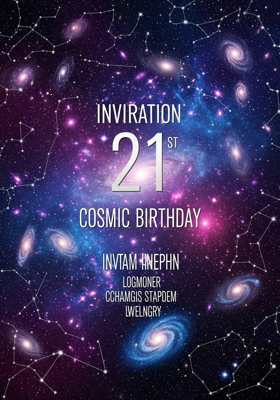 Caleb's Cosmic 21 - Galaxy Birthday Celebration