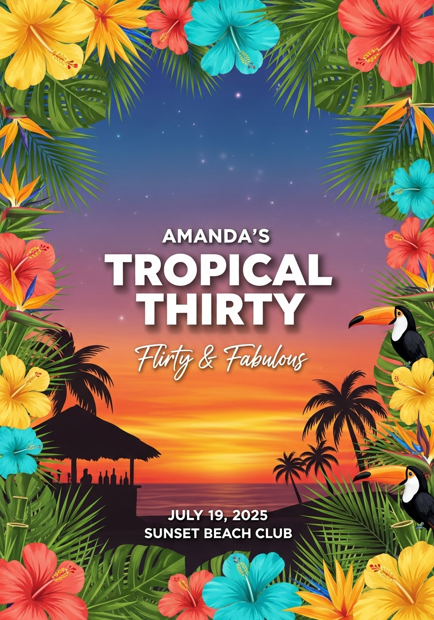Thirty, Flirty & Tropical