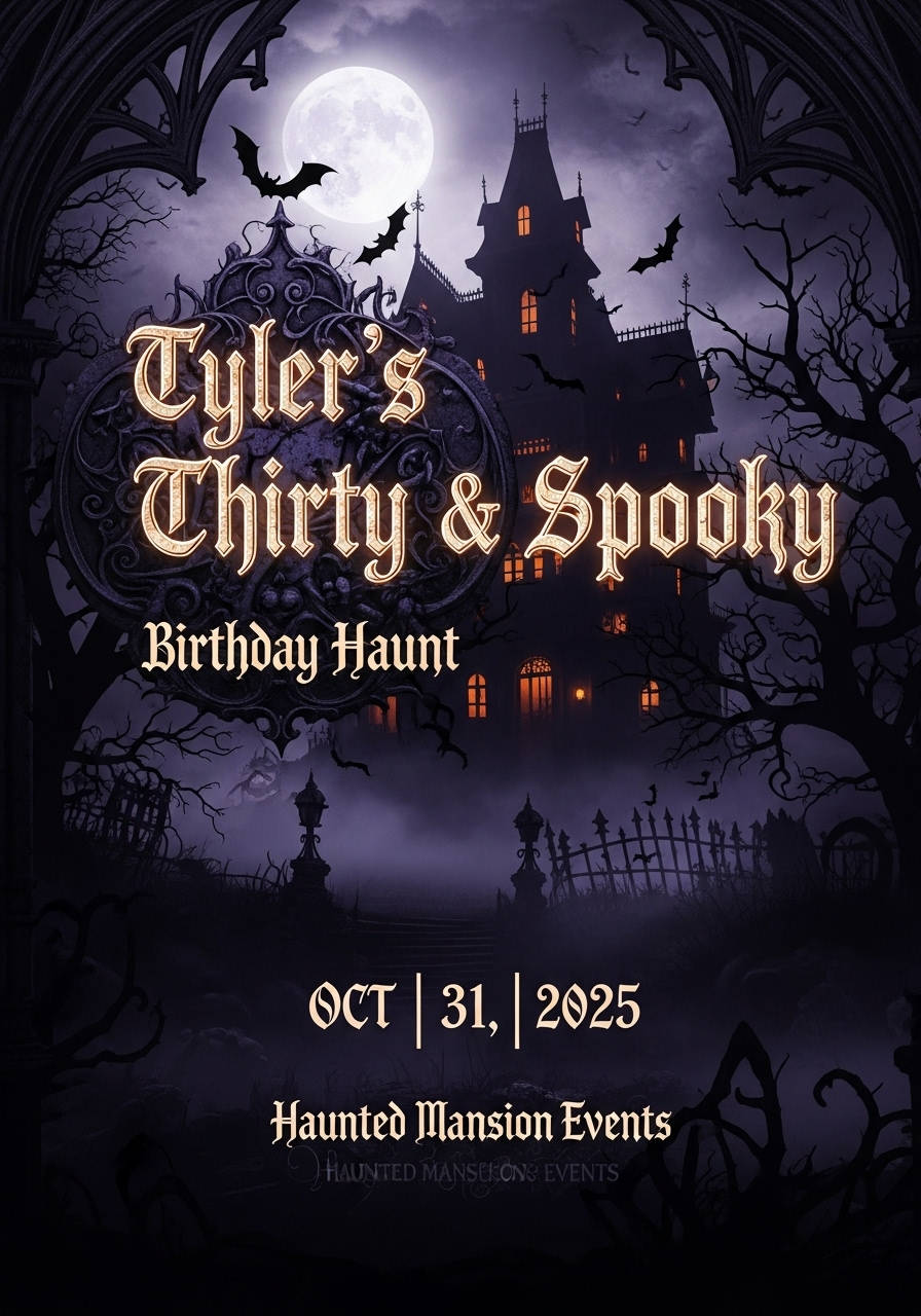 Thirty & Spooky Halloween Birthday