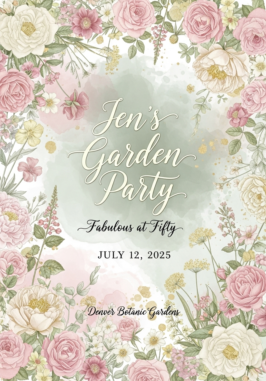 Fabulous at Fifty: Jen's Garden Party