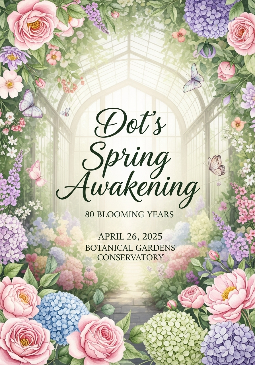 80 Blooming Years: Dot's Spring Celebration