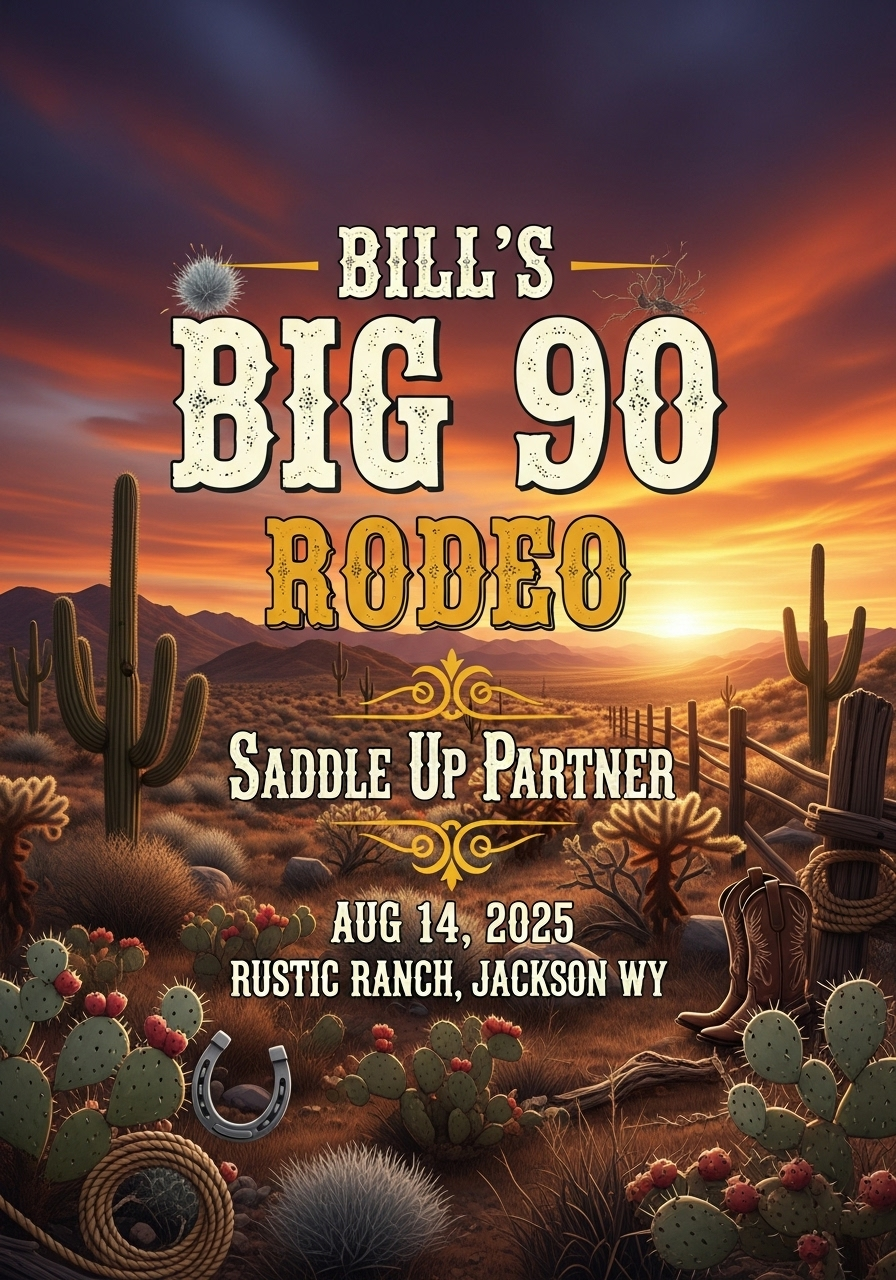 Bill's Big 90: A Western Celebration