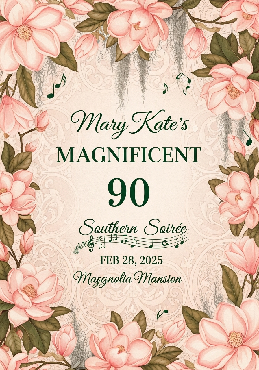 Mary Kate's Magnificent 90: A Southern Soirée