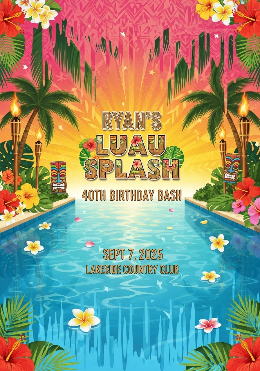Make a Splash - Ryan's 40th Birthday Pool Extravaganza