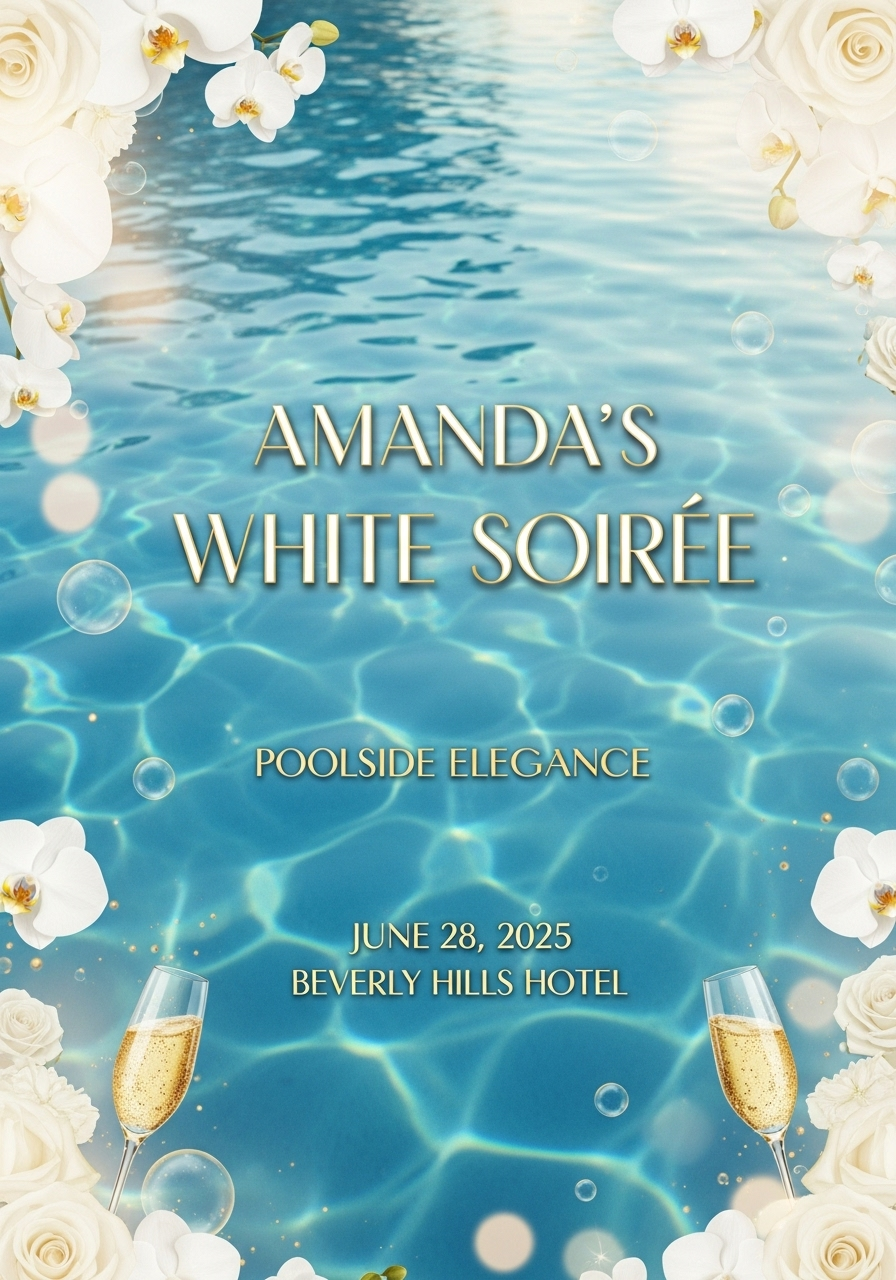 Poolside Elegance - Amanda's 32nd Birthday Soirée