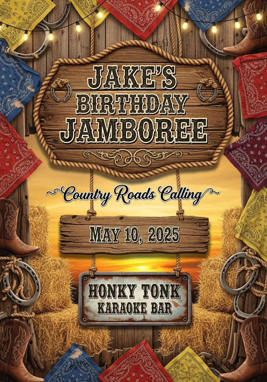 Country Roads Birthday Jamboree