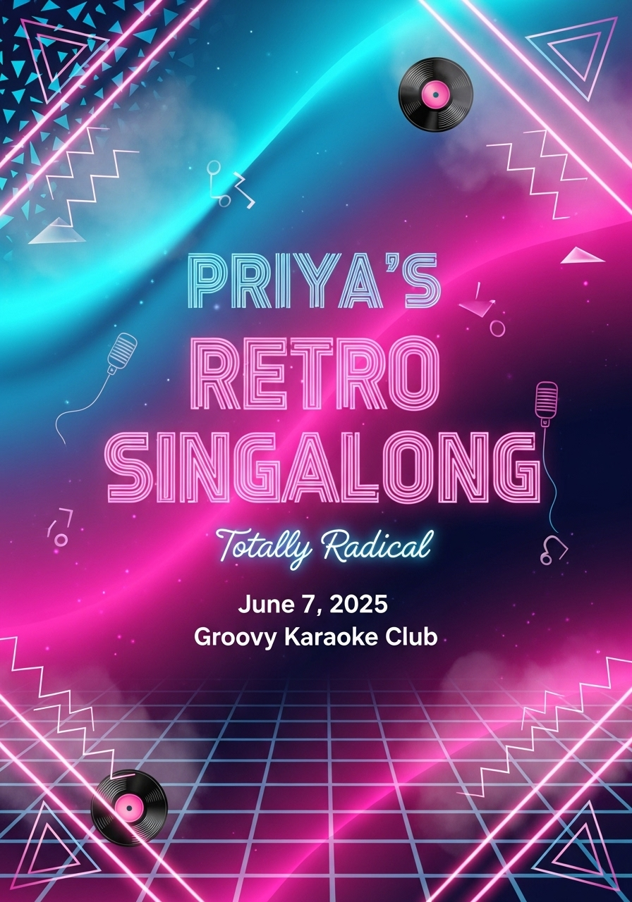 Retro Vibes Birthday Singalong