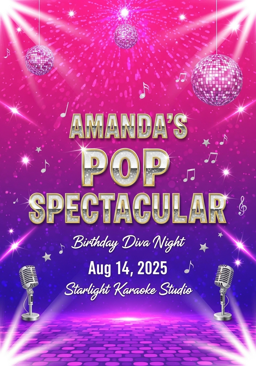 Pop Princess Birthday Spectacular