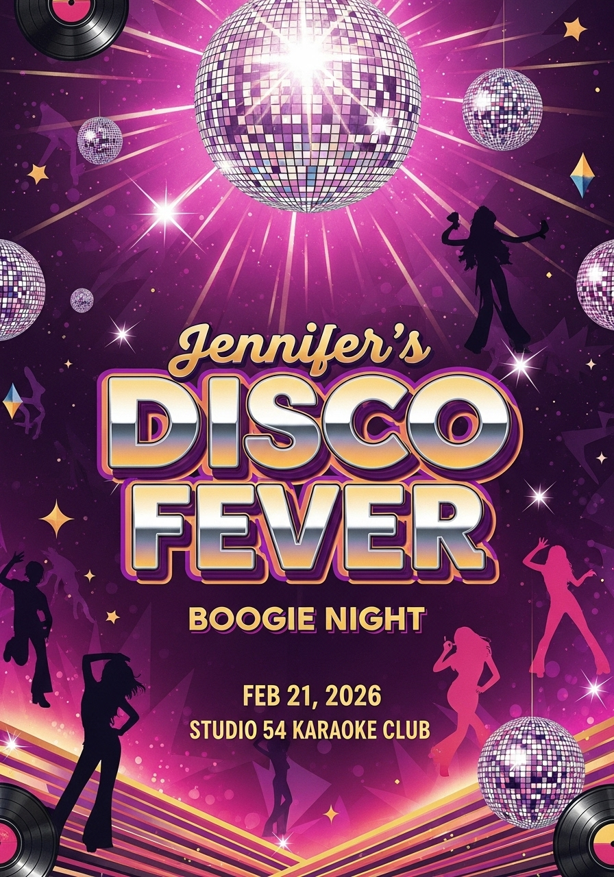 Disco Fever Birthday Boogie