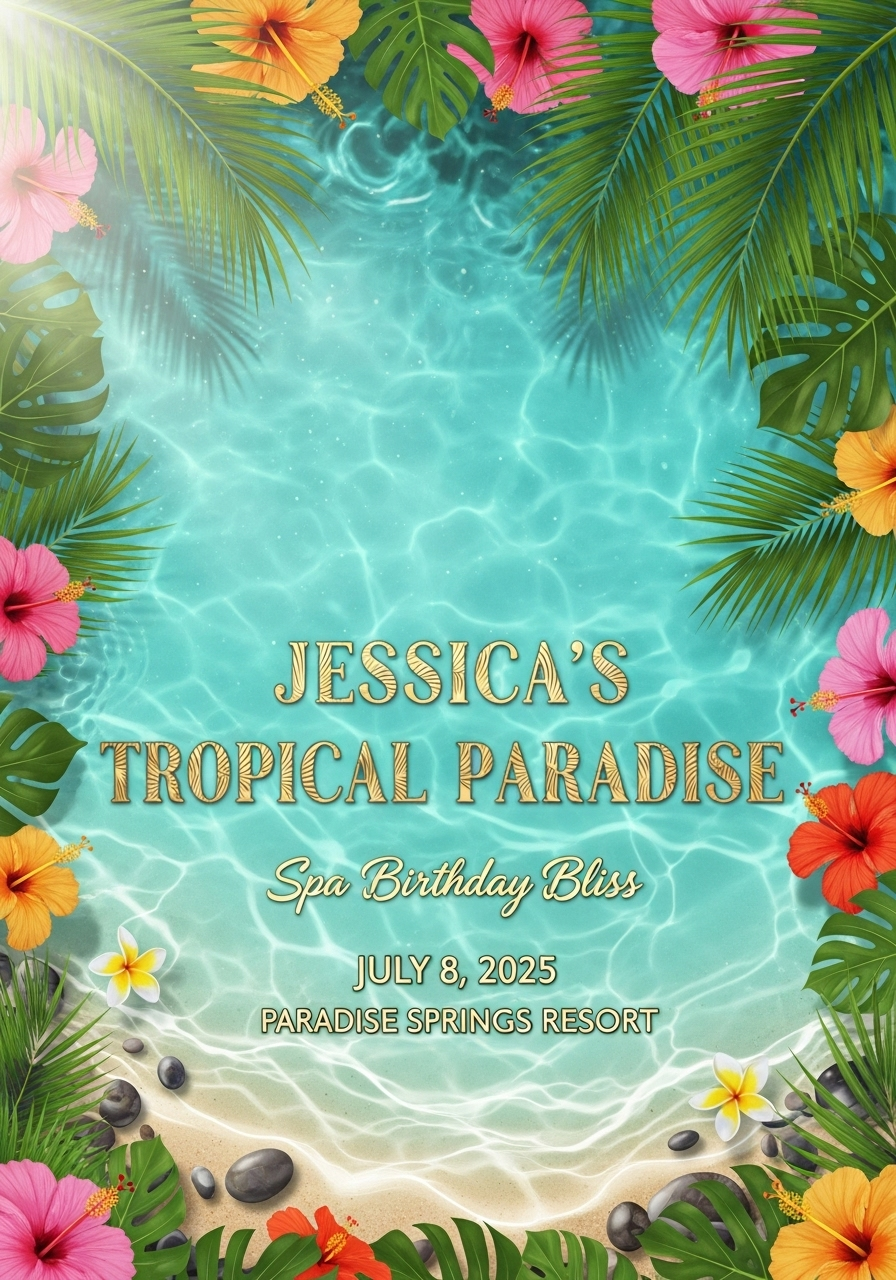 Tropical Bliss: Jessica's 42nd Birthday Paradise Spa